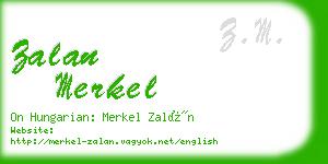 zalan merkel business card